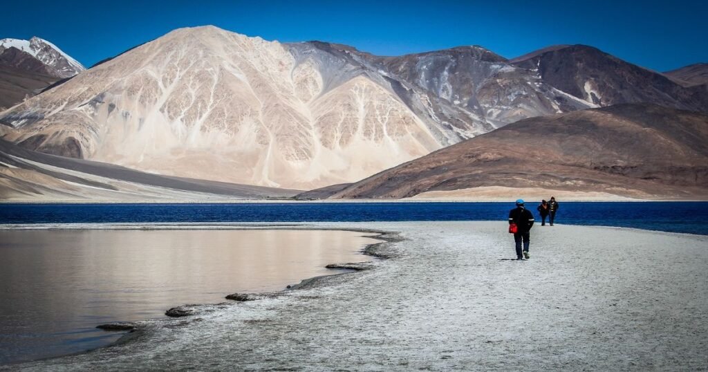 Stunning mountain landscape in Ladakh, perfect for trekking and motorbiking through high-altitude deserts.