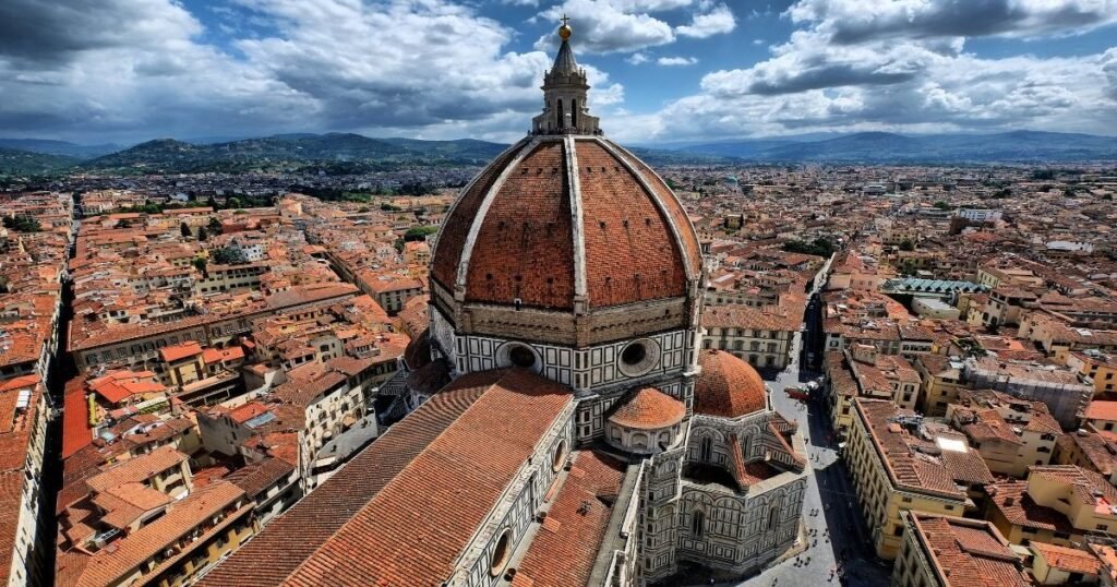 “Florence Cathedral (Duomo) with its stunning red dome and intricate façade.”