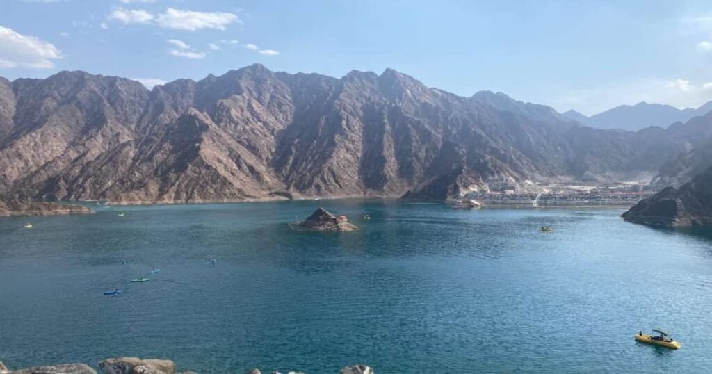  Stunning view of Hatta mountains in the background.