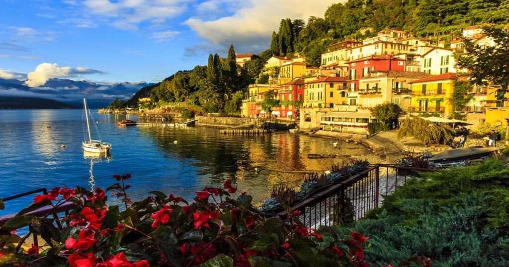 “Lake Como, with its serene waters surrounded by lush green hills and historic villas.”