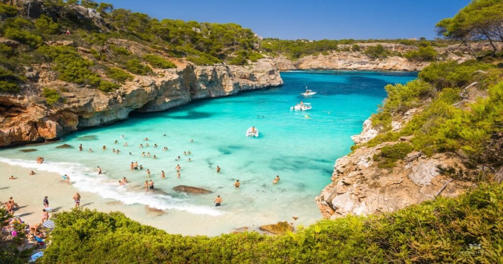 panoramic view of Mallorca beach