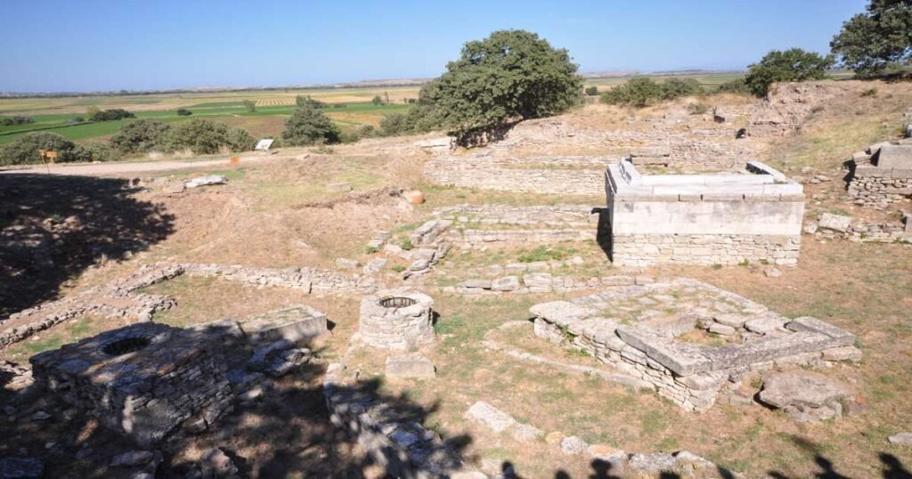 Ancient ruins of the Troy city