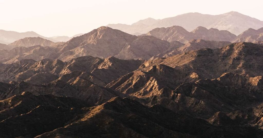 Rocky trails and natural pools at Wadi Shawka.