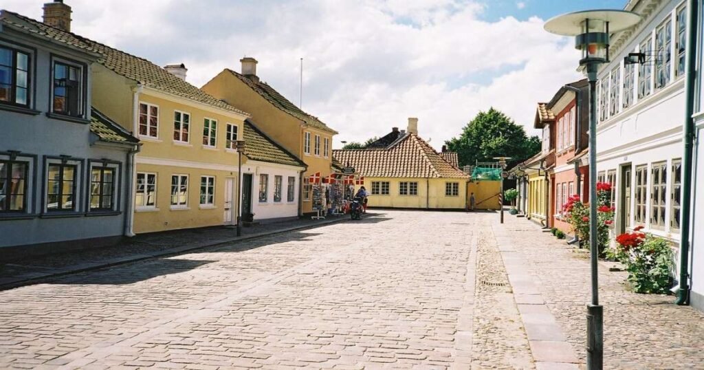 "Beautiful streets of Odense city."