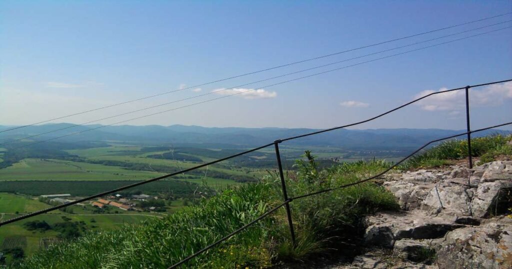 “Panoramic view of the Zemplén Mountains.”