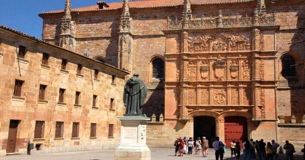 Tourist visiting at University of Salamanca