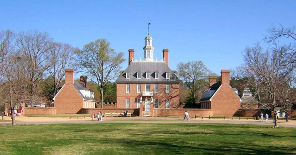 Historic residence of Virginia's colonial governors in Williamsburg.