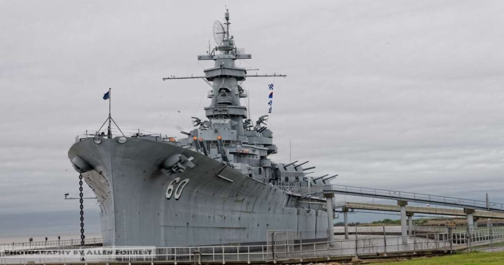 The USS Alabama battleship docked at Memorial Park in Mobile.