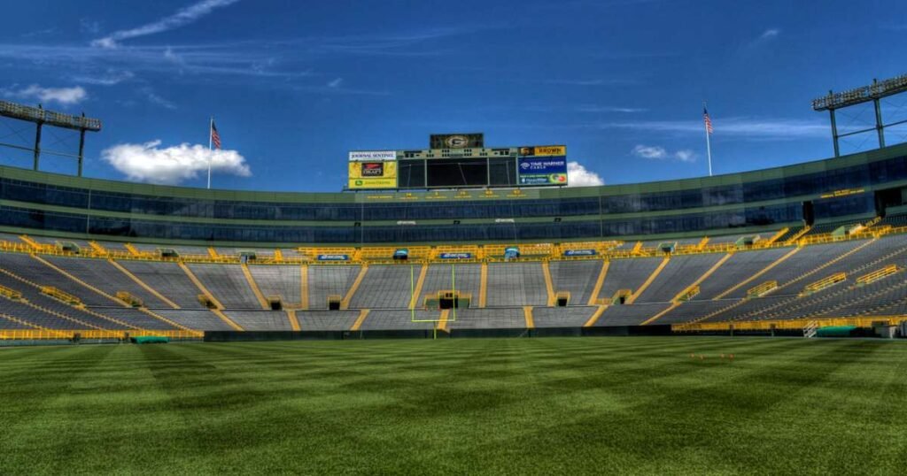 Panoramic view of the Lambeau Field.