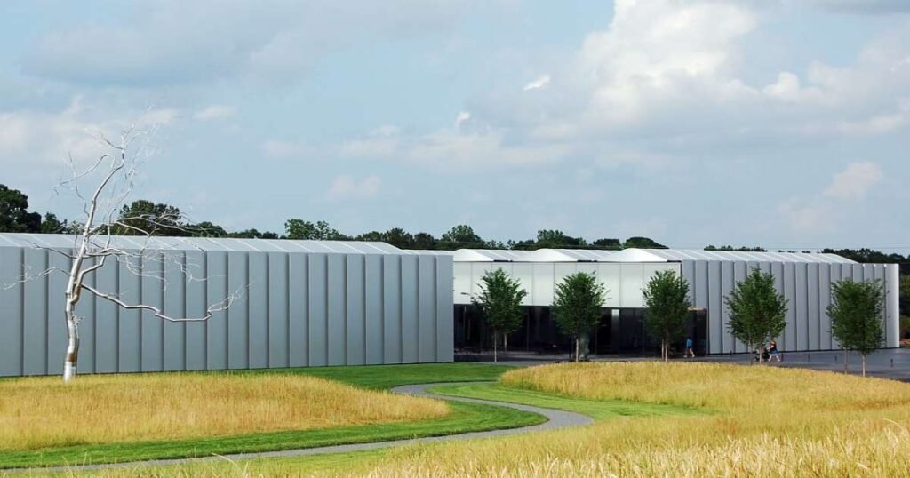 A scenic view of the North Carolina Museum of Art’s outdoor trails in Raleigh.